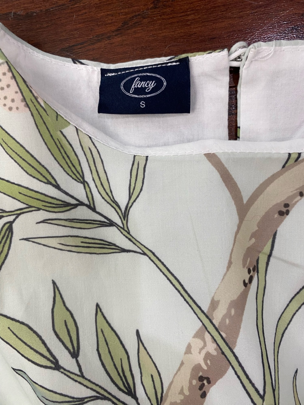 Tropical Leaf Print Two Piece Set Skirt Crop Top Boho Resort Set Small - Picture 5 of 5